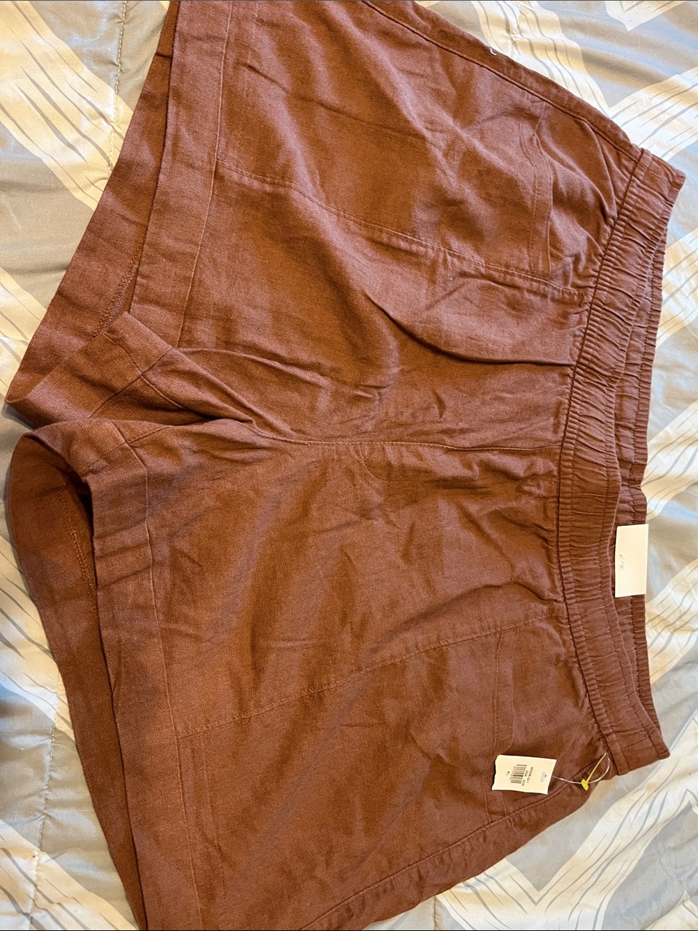 Old Navy High-Waist Casual Shorts - Rust Brown